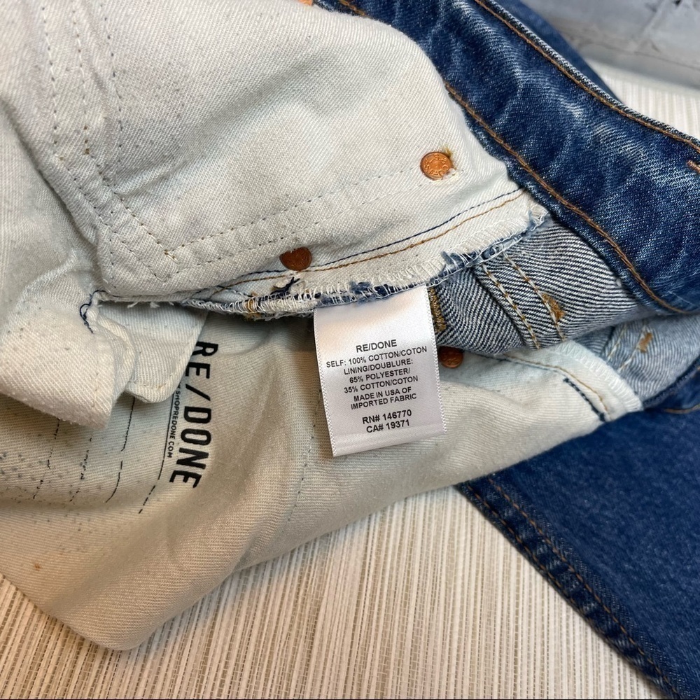 New Re/Done X levi’s 70’s super crop boot - indigo size 26 - Picture 13 of 14